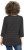 Ulla Popken Glitter Stripe 3/4 Sleeve Tee Anthracite - Τυπωμένα T-shirts για γυναίκες - 