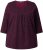 Ulla Popken Mixed Pattern Stripe 3/4 Sleeve Tee Black - Μπλουζάκια - 