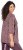 Ulla Popken Mixed Pattern Stripe 3/4 Sleeve Tee Dark Cherry Red - Μπλουζάκια - 