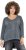 Ulla Popken 87 Applique Oversized Long Sleeve Tee Graphite Grey - Μπλουζάκια - 
