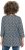 Ulla Popken Graphic Print Pleated 3/4 Sleeve Tee Atlantic Blue - Μπλουζάκια - 