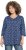 Ulla Popken Graphic Print Pleated 3/4 Sleeve Tee Blue - Μπλουζάκια - 