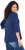 Ulla Popken Rebel 3/4 Sleeve Graphic Tee Ink Blue - Μπλουζάκια - 