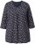 Ulla Popken Gingerbread Print 3/4 Sleeve Tee Navy - Μπλουζάκια - 