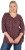 Ulla Popken Gingerbread Print 3/4 Sleeve Tee Plum - Μπλουζάκια - 