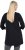 Ulla Popken Ho Ho Ho 3/4 Sleeve Graphic Tunic Tee Black - Μπλουζάκια - 