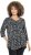 Ulla Popken Ribbon Print 3/4 Sleeve Asymmetric Tee Black - Τυπωμένα T-shirts για γυναίκες - 