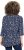 Ulla Popken Ribbon Print 3/4 Sleeve Asymmetric Tee Navy - Τυπωμένα T-shirts για γυναίκες - 
