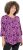 Ulla Popken Ribbon Print 3/4 Sleeve Asymmetric Tee Light Plum - Τυπωμένα T-shirts για γυναίκες - 