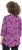 Ulla Popken Ribbon Print 3/4 Sleeve Asymmetric Tee Light Plum - Τυπωμένα T-shirts για γυναίκες - 
