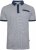Kam Jeans 5528 AOP Print with Jacquard Collar/Cuffs Polo Navy - Πόλο μπλουζάκια - Aνδρικά μπλουζακια πολο μεγάλα μεγέθη