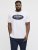 Jack & Jones Dover Denim O-Neck T-Shirt White - Μακό μπλουζάκια - Aνδρικά μπλουζεσ μεγάλα μεγέθη