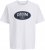 Jack & Jones Dover Denim O-Neck T-Shirt White - Μακό μπλουζάκια - Aνδρικά μπλουζεσ μεγάλα μεγέθη