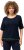 Ulla Popken Classic Fit Half-Sleeve Crew Neck T-shirt With Hem Inscription Navy Blue - Τυπωμένα T-shirts για γυναίκες - 