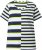 Ulla Popken Mix Stripe Short Sleeve Tee Lime - Τυπωμένα T-shirts για γυναίκες - 