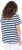 Ulla Popken Mix Stripe Short Sleeve Tee Deep Aqua - Τυπωμένα T-shirts για γυναίκες - 