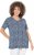Ulla Popken So Many Dots Tee Navy Blue - Τυπωμένα T-shirts για γυναίκες - 