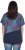 Ulla Popken Quick Drying Geometric Print Short Sleeve Tee Navy Blue - Τυπωμένα T-shirts για γυναίκες - 