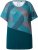 Ulla Popken Quick Drying Geometric Print Short Sleeve Tee Dark Petrol - Τυπωμένα T-shirts για γυναίκες - 