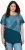 Ulla Popken Quick Drying Geometric Print Short Sleeve Tee Dark Petrol - Τυπωμένα T-shirts για γυναίκες - 