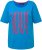 Ulla Popken LOVE Short Sleeve Graphic Tee Sapphire Blue - Τυπωμένα T-shirts για γυναίκες - 