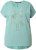 Ulla Popken Metallic Animal Cap Sleeve Graphic Tee Light Green - Τυπωμένα T-shirts για γυναίκες - 
