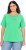 Ulla Popken TRUE Lettering Short Sleeve Tee Mint Green - Τυπωμένα T-shirts για γυναίκες - 