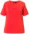 Ulla Popken TRUE Lettering Short Sleeve Tee Neon Red - Τυπωμένα T-shirts για γυναίκες - 