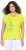 Ulla Popken Half-Sleeve A-line V-Neck Boat Pattern T-Shirt Lime - Τυπωμένα T-shirts για γυναίκες - 