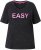 Ulla Popken Easy Short Sleeve Acid Wash Graphic Tee Black - Τυπωμένα T-shirts για γυναίκες - 