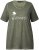 Ulla Popken Sunset Lettering Short Sleeve Graphic Tee Olive - Τυπωμένα T-shirts για γυναίκες - 