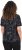 Ulla Popken Abstract Animal Print Short Sleeve Tee Black - Τυπωμένα T-shirts για γυναίκες - 