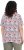 Ulla Popken Half-sleeve A-line V-neck Pointed Hem Animal Pattern T-shirt Snow White - Τυπωμένα T-shirts για γυναίκες - 