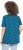 Ulla Popken Tile Print Short Sleeve Pleated Tee Teal - Τυπωμένα T-shirts για γυναίκες - 