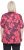 Ulla Popken Quick Drying Flower Print Short Sleeve Tee Dark Cherry - Τυπωμένα T-shirts για γυναίκες - 