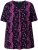 Ulla Popken Letter Print Short Sleeve Tee Magnolia Red - Τυπωμένα T-shirts για γυναίκες - 