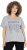 Ulla Popken WONDER Short Sleeve Graphic Tee Light Grey Melange - Τυπωμένα T-shirts για γυναίκες - 