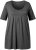 Ulla Popken Essential Front Pleat Tee Graphite Grey - Μπλουζάκια - 