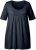 Ulla Popken Essential Front Pleat Tee Navy Blue - Μπλουζάκια - 