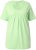 Ulla Popken Essential Front Pleat Tee Light Green - Μπλουζάκια - 