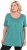 Ulla Popken Essential Front Pleat Tee Green - Μπλουζάκια - 