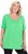 Ulla Popken Essential Front Pleat Tee Mint Green - Μπλουζάκια - 