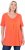 Ulla Popken Essential Front Pleat Tee Pink Coral - Μπλουζάκια - 