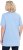 Ulla Popken Essential Front Pleat Tee Light Blue - Μπλουζάκια - 