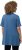 Ulla Popken Essential Front Pleat Tee Denim Blue - Μπλουζάκια - 