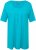 Ulla Popken Essential Front Pleat Tee Deep Aqua - Μπλουζάκια - 