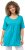 Ulla Popken Essential Front Pleat Tee Deep Aqua - Μπλουζάκια - 