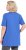 Ulla Popken Essential Front Pleat Tee Peacock Blue - Μπλουζάκια - 