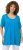 Ulla Popken Essential Front Pleat Tee Sapphire Blue - Μπλουζάκια - 