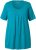 Ulla Popken Essential Front Pleat Tee Teal - Μπλουζάκια - 